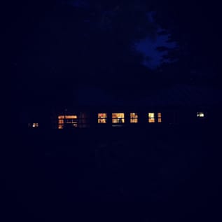 The Runoia Dining Hall at Night: Glowing like a Japanese Lantern