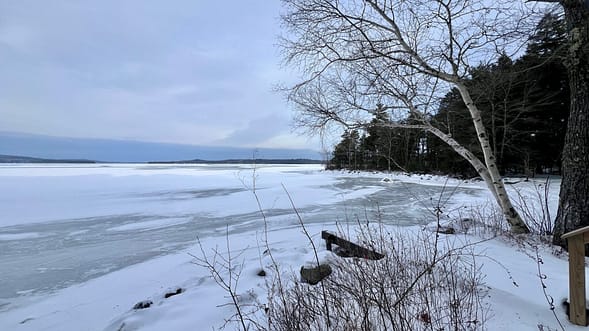 snow lake camp runoia girls camp in winter