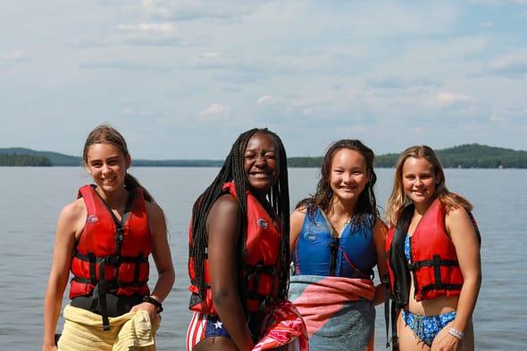 Best all girls camp friendship photo on the waterfront